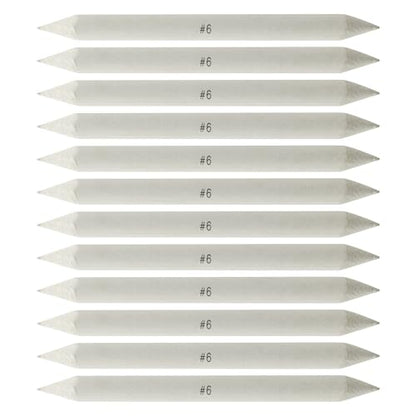 Creative Mark Blending Stumps - Solid Double-Ended Blending Stumps for Blending Charcoal, Pencils, Pastels, and More! - [Size # 6-12 Count]