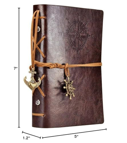 EvZ 7-Inch Refillable A6 Binder Notebook - Premium Vegan Leather Personal Planner, Eco-Friendly Journal with 6-Ring Loose-Leaf System for Writing, Business, and Creative Sketches, Coffee - color: Coffee, size: 7 Inches