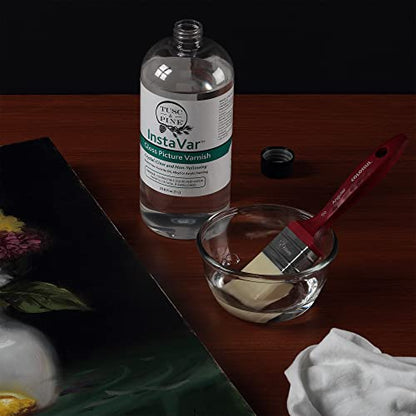 Tusc & Pine InstaVar™ Gloss Picture Varnish - Archival Quality Varnish for Oil, Alkyd, and Acrylic Artists - 8.4oz Bottle - 2 Pack - size: 8.4oz