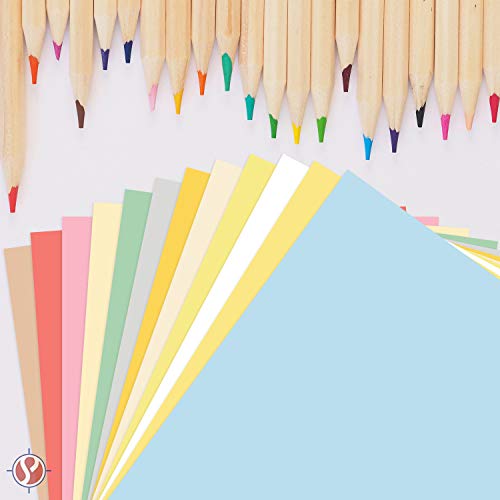 White Paper – Great for Arts and Crafts and Stationery Printing – 8.5 x 14" (Menu/Legal Size) – Regular Paper, 20lb Bond / 50lb Text / 75GSM – Copy, Writing and Printer Paper – 500 Sheets per Pack - color: White
