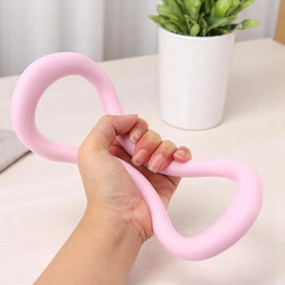 Set of 2 Yoga Rings for Leg, Calves, Calf Pilates, Fitness Circle Equipment for Women, Resistance Stretch Circles Tool with Massage Points, Home Exercise Workout Training Support Sport