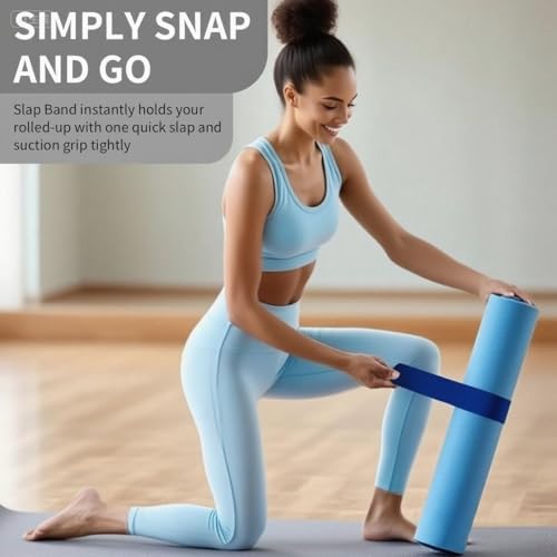Yoga Mat Carrier Strap, Adjustable Thick Straps Sling for Carrying Large Mats, Stretching Band - color: 1pc Slap Band Blue