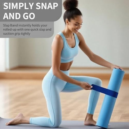 Yoga Mat Carrier Strap, Adjustable Thick Straps Sling for Carrying Large Mats, Stretching Band - color: 1pc Slap Band Blue