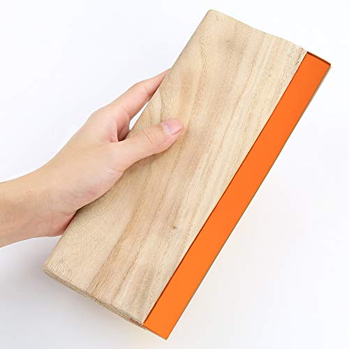 Caydo 3 Sizes Wooden Screen Printing Squeegee, 75 Durometer Ink Scraper | 5.9, 9.4, 13.7 inches,for screen printing fabric, DIY craft, ink scraper, wooden handle - size: 3Sizes