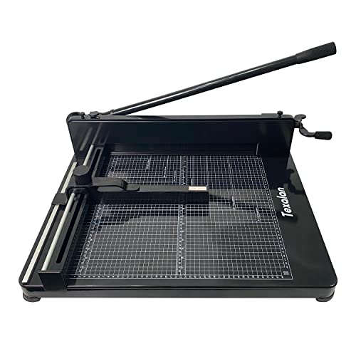 TEXALAN(R) Heavy Duty Guillotine Paper Cutter Black 400 Sheets Stack Paper Trimmer (A3-17'' Paper Cutter) - size: A3-17'' PAPER CUTTER