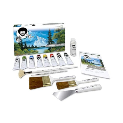 Jerry's Artarama Master Artist Oil Paint Set Includes Wood Art Supply Carrying Case Sketchbox w/Easel & 5-Pack 12x16 Canvas Panels for Painting