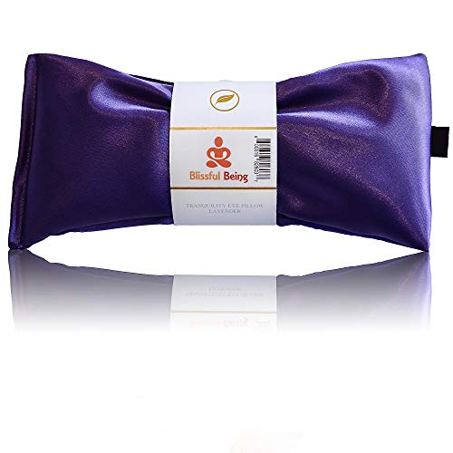 Silk Eye Pillow- Lavender Eye Pillow - Eye Pillows Aromatherapy - Perfect for Meditation and Relaxation (Amethyst) - color: Amethyst