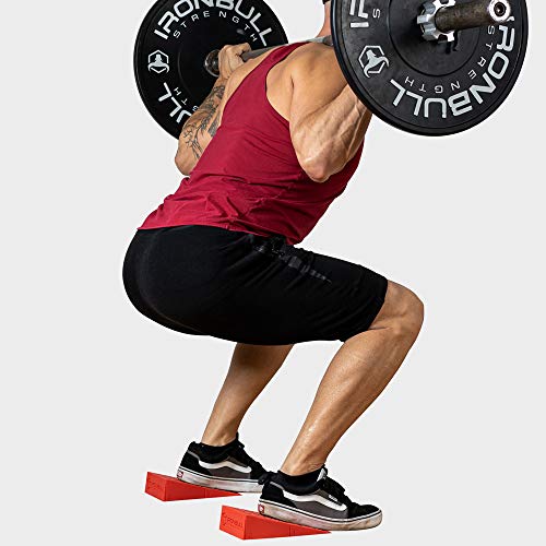 Squat Wedge (Pair) - Optimize Form and Improve Strength & Size - Ramp for Better Mechanics With Barbell, Dumbbell and Bodyweight