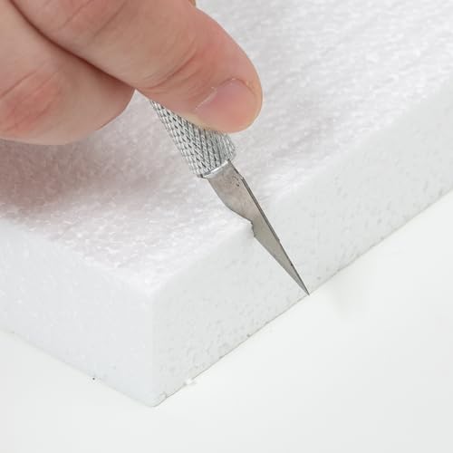 Crafare 12 Pack Craft Foam Blocks 16x12x0.5in Styrofoam Sheets for Crafts | Ideal for school art, sculpting, floral, modeling & centerpieces. These polystyrene boards cut easily.