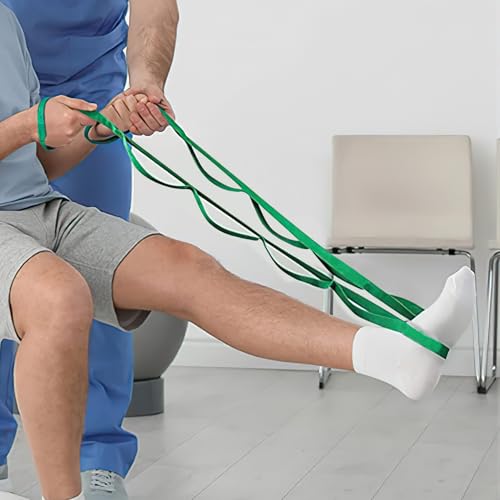 Yoga Resistance Band 6ft 8ft Non Latex Elastic Stretch Band for Strength Training Flexibility Pilates Home Gym Travel - color: Green, size: 6ft