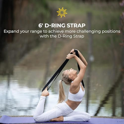 6 Piece Restorative Yoga Kit | Includes 1 Yoga Bolster (24"x12"x6"), 2 Blocks (4"x6"x 9"), 1 6ft D-Ring Strap, 1 Mexican Blanket, 1 Unscented Eye Pillow - color: Moss Green - Option 2