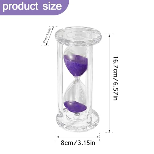 Hourglass Timer 30 Minutes, MEKBOK Plastic Sand Timer 30 Minutes, Children's Hourglass Color, Games, classrooms, Kitchens, Decorations