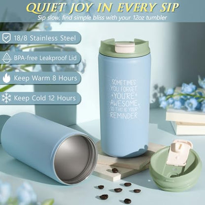 Birthday Gifts for Women Mom Get Well Soon Gift Baskets Self Care Package - color: Blue-ocean