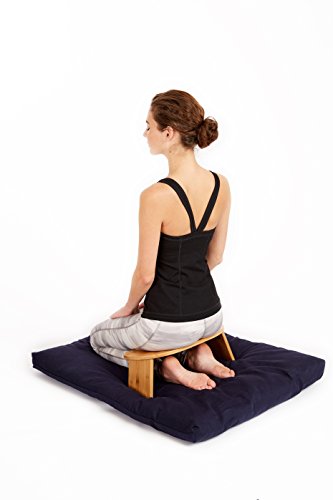 Bamboo Ergonomic Folding Meditation Bench - Seiza Bench - Ideal for Vipassana and Transcendental Meditation
