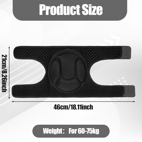 2Pcs Knee Pads for Cleaning, Thick Foam Work Knee Pads, Men Women Anti Slip Collision Avoidance Knees Pad for Gardening, Construction Work, Cleaning, Flooring (Black)
