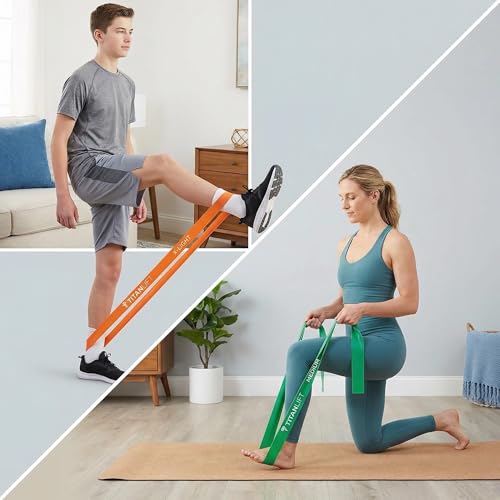 Resistance Bands for Working Out,Elastic Loop Exercise Bands for Strength Training Stretching,Workout Bands for Legs, Glutes, Strength Training, Yoga, Home Gym - color: Colorful