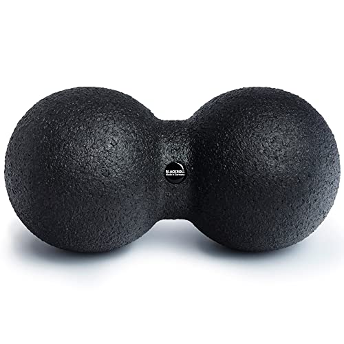 BLACKROLL - DUOBALL 12 Massage Ball, Double Lacrosse Ball Massager for Deep Tissue Massage, Trigger Point Massage Tool for Back, Spine and Shoulder, Muscle Recovery and Relief, Black - size: 4.7"
