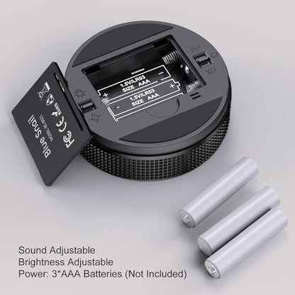 BlueSnail Kitchen Timer with LED Digital Display Smart Efficana for Home Classroom Gym Office, Volume and Brightness Adjustable Productivity Timer - color: Black