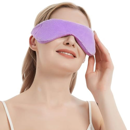 Weighted Eye Pillow for Yoga, Moist Heat Mask for Dry Eyes(Purple) - color: Eye Mask03-purple