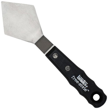 Liquitex Professional Freestyle Large Painting Knife, No. 6 | Rustproof Stainless Steel Knife Blade, Non-Slip Ergonomic Handle for Grip, Riveted Handle for Durability - size: Large, style: No. 6