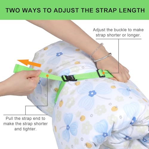 Utility Straps with Metal Quick Release Buckle, Adjustable Nylon Belt Backpack Accessories Sleeping Bag Strap for Hiking, Travel, Outdoor Sports (Green-Metal Buckle, 1" W-48 L) - size: 1"W-48"L