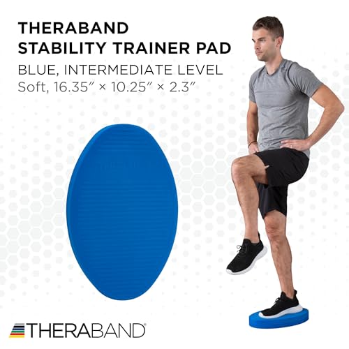 THERABAND Stability Trainer Pad - color: Blue - Soft- Intermediate, size: Single
