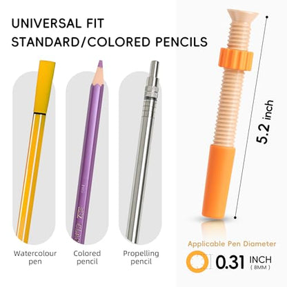3 in 1 Pencil Fidgets for ADHD & Anxiety Relief,Fidget Pencil Topper with Spinner - Silent Sensory Stress Relief Tool for School,Office & Home,Assorted Fidget Pen Flipper Set, Classroom Essential