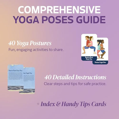 Partner Yoga Poses Cards for Kids & Toddlers, for Classroom, Social Skills Activities, Family Meditation Yoga Cards, PE Games, Mindfulness Tools, Brain Breaks, Breathing Exercise, or Play Therapy