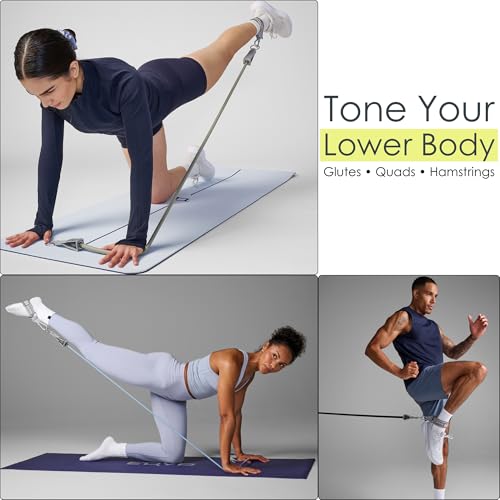 EQYP Power Tube Accessories – Handles, Door Anchor, Ankle Strap for Resistance Bands