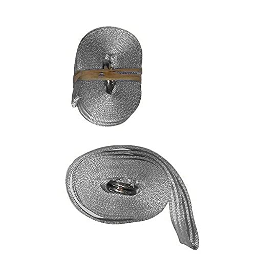 13' x 1" Tie Down Strap Double D-Ring Secure Cargo, Gray 4pk