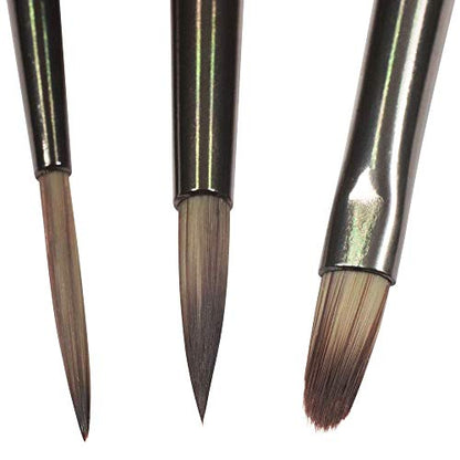 Mont Marte Premium Brush Wallet Set, 15 Piece, Includes Hog Bristle and Taklon Brushes, Suitable for Watercolor, Acrylic, Oil, Gouache and Tempera Painting