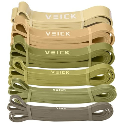 VEICK Pull Up Assist Resistance Bands for Home Gym - color: Green Set of 6