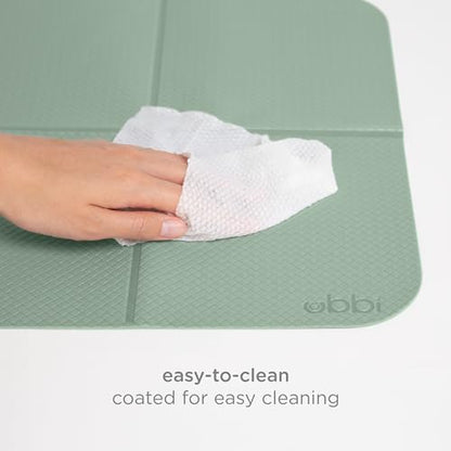 Ubbi On-the-Go Diaper Changing Baby Mat, Sage - size: 16 x 21 Inch, style: Sage Changing Mat