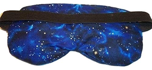 Eye Mask Lavender Eucalyptus, Sinus, Herbal Pack, Hot Cold Pack, Heat Wrap,Organic, Flax Seed, Microwave Therapy, Sleep Mask, Yoga Meditation Eye Pillow, Blue Celestial Star