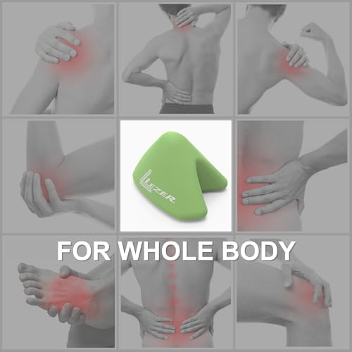 LEZER, Trigger Massage Point, Manual Massage Ball, Muscle Knots Relief Tool, Myofascial Release, Physical Therapy, Plantar Fasciitis, Set of 2 (Green Trigger and Black Ball) - style: 09 - Trigger Green + Hard Ball