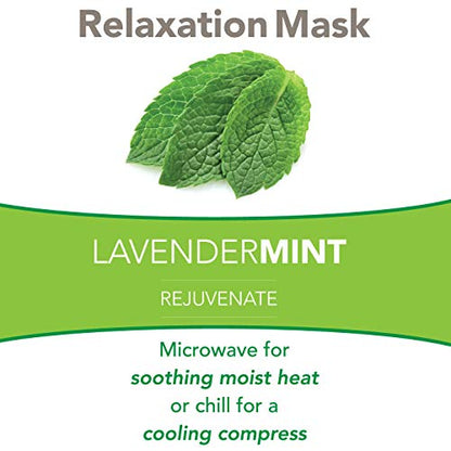 Bed Buddy Aromatherapy Eye Mask with Warm and Cold Therapy for Stress Relief - Microwave-Safe Eye Pillow & Sleep Mask, Blue, Lavender & Mint Scented - color: Lavender/Mint, size: 1 Count (Pack of 1)
