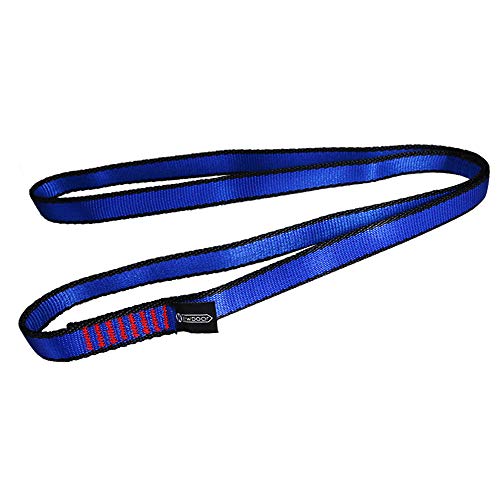 NewDoar 16mm Climbing Sling UIAA CE Certified,23KN EN566 Certified,Climbing Utility Cord Rock Climbing,Creating Anchors System,Rappelling Gear,Perfect for Tree Work - color: blue, size: 24"/60cm/1pcs