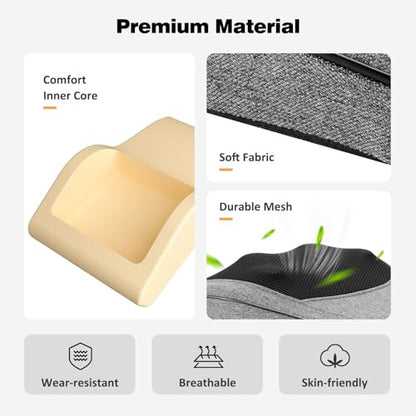 Boriwat Neck and Back Massager with Heat, 3D Kneading Shiatsu Massage Pillow for Neck, Back, Shoulders, Legs, Deep Tissue Relief for Sore Muscles, Home & Car, Great Gift for Women, Men, Mom, Dad