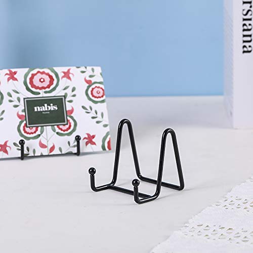 Artliving Plate Stands for Display - Iron Easel Stand Plate Holder Display Stand Picture Frame Stand for Pictures | Photo|Decorative Plate |Dish | Tabletop Art - 3 inch-Black - size: 3“（1 pack）