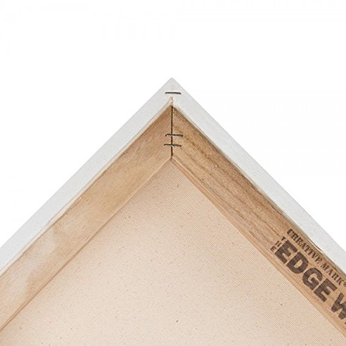 Creative Mark The Edge Deluxe Cotton 1-1/2" Deep Stretched Canvas for Painting, 15x60 Pack of 3, 14oz. Primed Weight, Universal Archival Priming, Medium Tooth, Hand-Stretched Canvas for Painters
