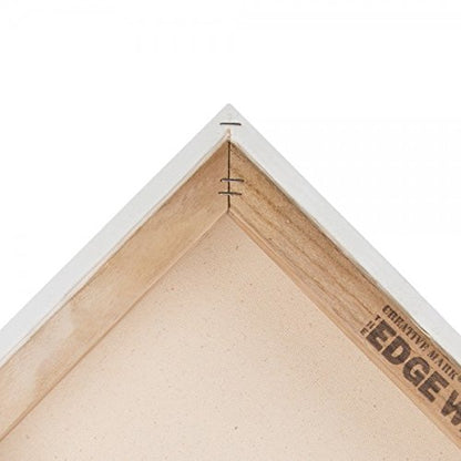 Creative Mark The Edge Deluxe Cotton 1-1/2" Deep Stretched Canvas for Painting, 15x60 Pack of 3, 14oz. Primed Weight, Universal Archival Priming, Medium Tooth, Hand-Stretched Canvas for Painters
