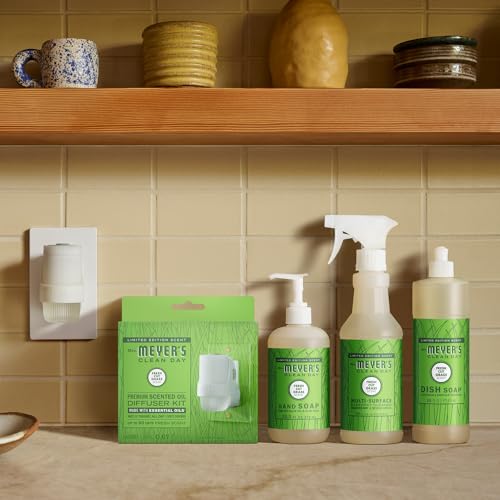 Mrs. MEYER'S CLEAN DAY Multi-Surface Everyday Cleaner, Fresh Cut Grass Scent, 16 Fl Oz Bottle (Pack of 6) - size: 16 Fl Oz (Pack of 6)