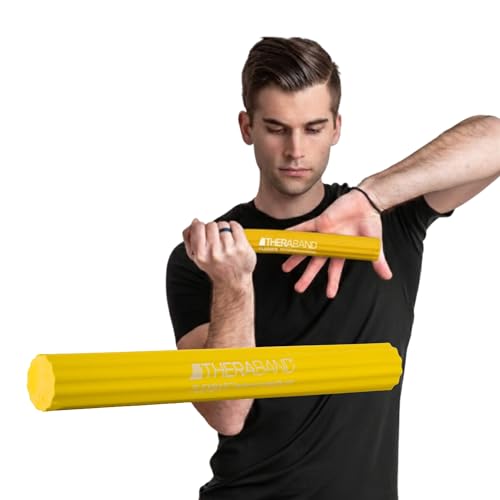 THERABAND FlexBar Resistance Bar, Extra Light, Wrist & Forearm, Yellow - color: Yellow