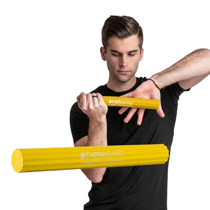 THERABAND FlexBar Resistance Bar, Extra Light, Wrist & Forearm, Yellow - color: Yellow