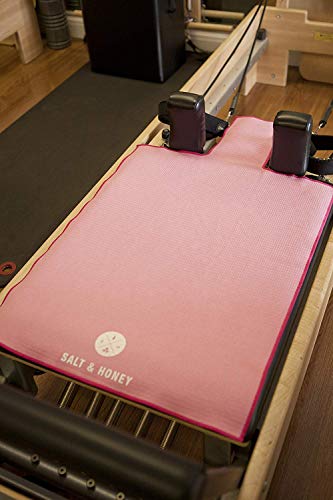 Salt & Honey Non-Slip Pilates Reformer Mat Towel - color: Pink