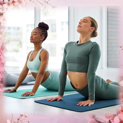 Timgle 6 Pack Yoga Mats Bulk 68x24 Inches Non Slip 4 mm Thick - color: Classic Color
