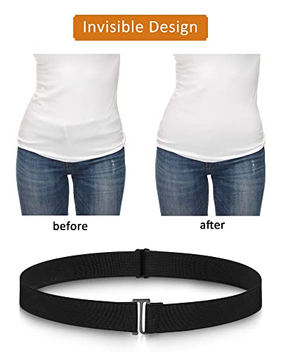 SATINIOR Invisible Stretch Belt Flat - color: Black