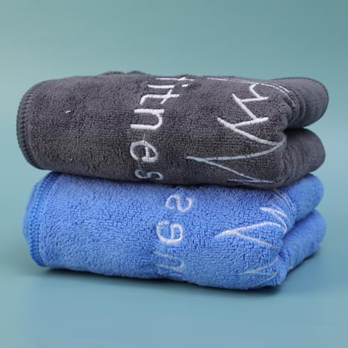 Multifunctional Fitness Towel for Sports Super Soft Quick-Drying Microfiber Towels Swimming Gym Equipment Sweat Pad (Dark Gray) - color: Dark Gray