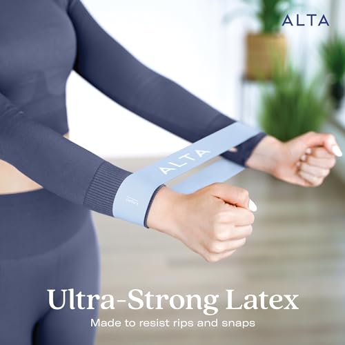 ALTA Mini Loop Bands for Exercise, Durable Latex, Small Resistance Bands - color: 3 Pack - Seaside
