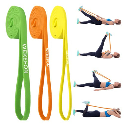 Resistance Bands Set, Pull Up Assist Bands - Stretch Resistance Band - Mobility Band Powerlifting Exercise Bands for Resistance Training, Physical Therapy, Home Workouts - color: Tri-color